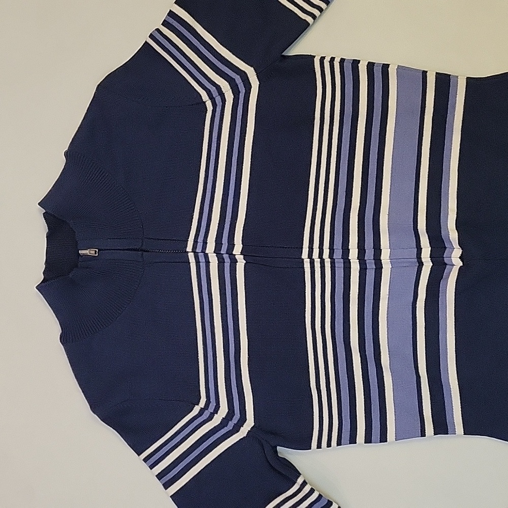 NWOT Free People Movement Blue It's Cold Outside Playsuit Navy Striped Sz XS - Picture 6 of 17